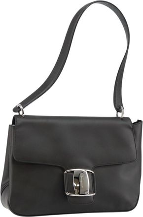 Ferragamo Vala Shoulder Bag Leather Leather Bag (Pre-Owned)