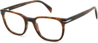 Eyewear by David Beckham Vierkant Optisch Montuur - unisex - Brillen - Bruin - 52 MM - Accessoires