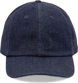Stone Island Hats - Heren - Petten - Blauw - ONE Size - Katoen - Accessoires
