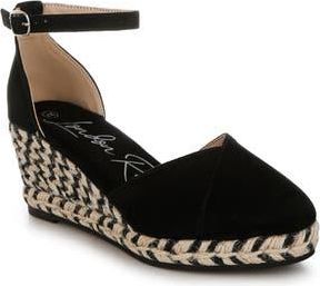 London Rag Sorcruz Espadrille Platform Wedge Pump in Black at Nordstrom Rack, Size 9