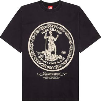 Icecream Seal T-shirt met grafische print - Grijs