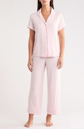 Nordstrom Moonlight Eco Crop Pajamas in Pink Cake at Nordstrom, Size X-Small