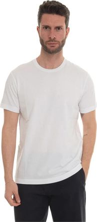 Fay T-shirt met korte mouwen en ronde hals - Heren - T-shirts - Wit - 2XL - Katoen - Tops
