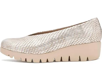 Wonders Womens Maya Wedge Shoes In Gold