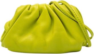 Bottega Veneta Pre-owned Pouch - Dames - Vintage Mini Tas - Groen - ONE Size - Leer - Vintage