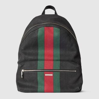 Gucci Positano Large Backpack, Black, Fabric