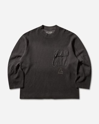 Roa And wander Garment-Dyed Longsleeve Top Black