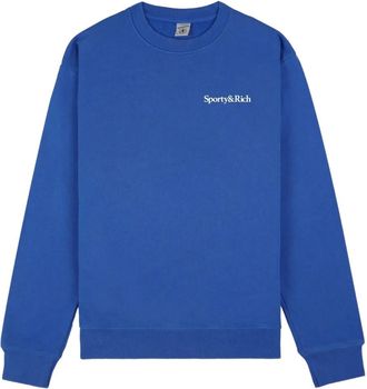 Sporty & Rich Felpa Health Is Wealth - Blu