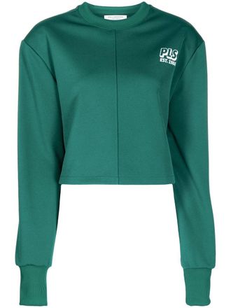 Philosophy di Lorenzo Serafini embroidered-logo sweatshirt - women - Polyester - S - Green