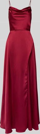 Luxuar Luxuar Abendkleid mit Gehschlitz in Dunkelrot, Größe 32