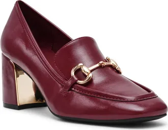 Anne Klein Tobi Bit Loafer Pump in Bordeaux at Nordstrom, Size 6.5