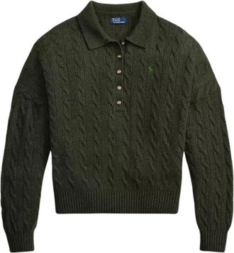 Polo Ralph Lauren Tops, Dames, Groen, S, Wol, Pullover