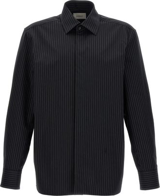 Saint Laurent Black Striped Shirt