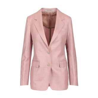Tagliatore Parigi Double-Breasted Jacket - female - Tagliatore - Blazers - Pink - 2XS - Jackets
