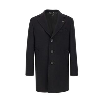 Manuel Ritz Cappotto in misto lana - - Coats - Uomo - Nero - L
