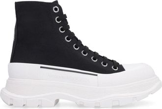 Alexander McQueen Tread Slick High-Top Sneakers - Dames - Sneakers - Zwart - 36 EU - Schoenen