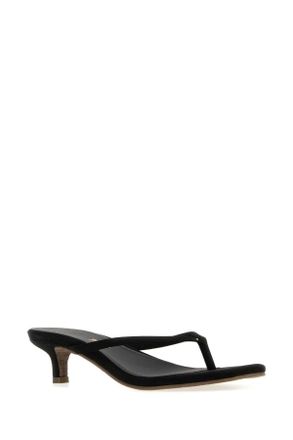 Tkees Womens Black Suede Julia Thong Mules Sable Sandali Sandal