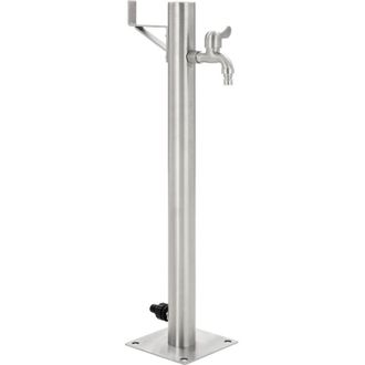 vidaXL Vidaxl - Columna De Agua De Jard&iacute;n Acero Inoxidable Redonda 65 Cm