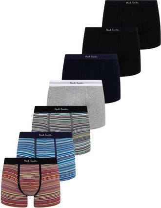 Paul Smith Trunk 7 Pack Mix Sign - Heren - Onderbroek - Veelkleurig - M - Katoen - Ondergoed