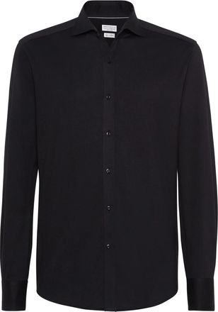 Brunello Cucinelli Spread-collar Cotton Shirt