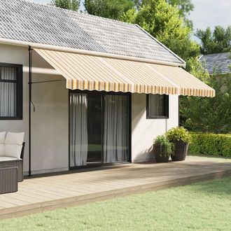 vidaXL Tela De Repuesto De Toldo Rayas De Colores 5x3,5 M Vidaxl