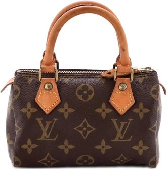 Louis Vuitton Speedy Mini HL Handbag Monogram Canvas satchel - Bruin