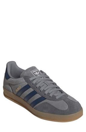 adidas Gazelle Indoor Sneaker in Grey/Night Indigo/Grey at Nordstrom Rack, Size 13