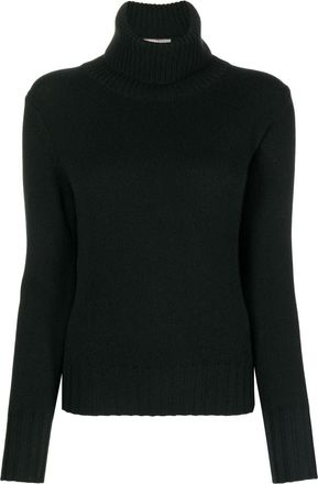 N.Peal chunky roll-neck organic cashmere jumper - women - Organic Cashmere - L - Black