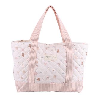 Generic Women Quilted Floral Tote Bag Simple Shopping Bag Patchwork Stylish Commuting Bag Soft Large Capacity for Outdoor Travel (style 9)