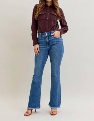 Judy Blue Boot Double Button Jean In Denim
