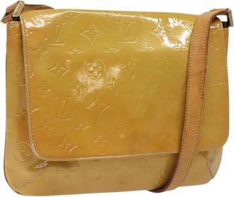 Louis Vuitton Tweedehands leren Louis Vuitton tassen - Dames - Vintage Schoudertas - Beige - ONE Size - Leer - Vintage