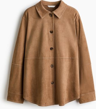 H&M Bluse in Loose Fit - Beige