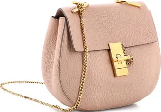 Chlo&eacute; Borsa a tracolla Drew mini in pelle - Rosa