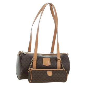 Celine Pre-owned Shoulder Bags, female, Brown, Size: ONE SIZE Pre-owned Vintage Boston Bag
