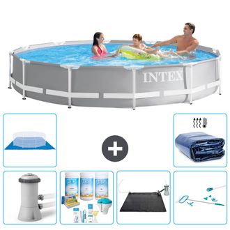 Intex Piscina Prism Frame Redonda - 366x76 Cm - 8-piezas S20568