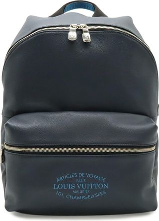 Louis Vuitton Blue Navy Taiga Leather Backpack (Pre-Owned)