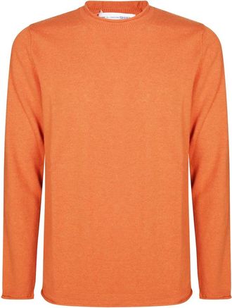 Comme Des Gar&ccedil;ons Stijlvolle Gebreide Top - Heren - Ronde hals truien - Oranje - XL - Truien & Vesten