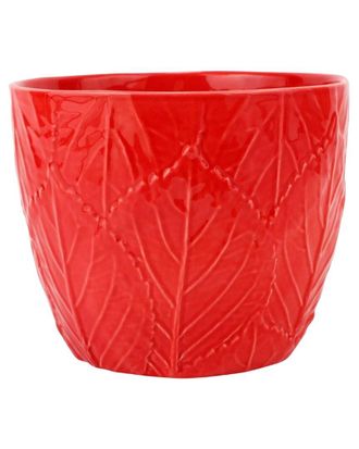 Vietri Vietri Viva Garden Embossed Leaves Cachepot With $6 Credit