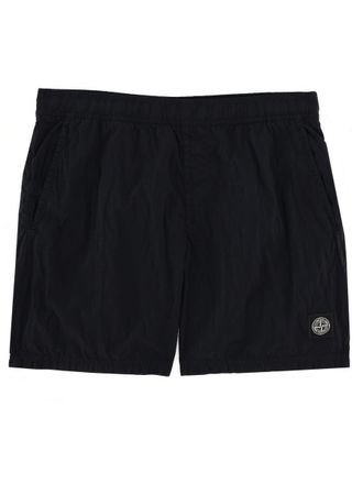 Stone Island Swimsuit With Logo Patch