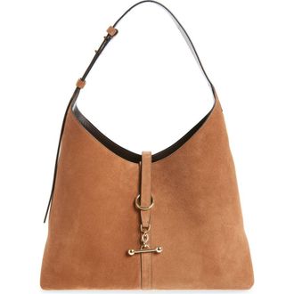 Strathberry Kite Suede Hobo Bag in Tan at Nordstrom