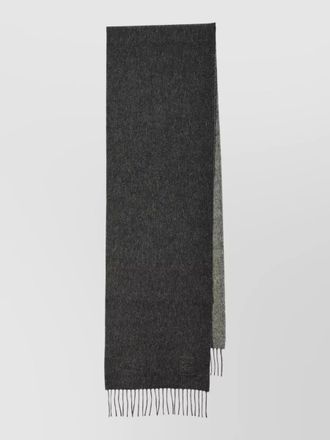 Loewe double face wool cashmere scarf design