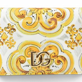 Dolce & Gabbana Yellow Leather Wallet (Bi-Fold) (Pre-Owned)