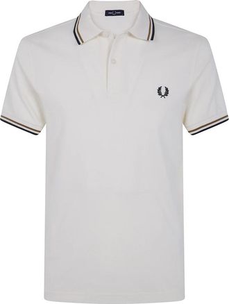 Fred Perry Tipped Shirt - Heren - Polos - Wit - XL - Tops