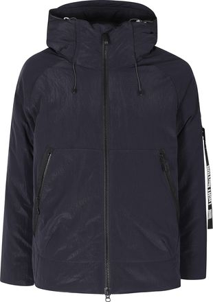 Outhere Navy Recycled Technical Fabric Short Jacket