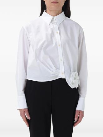 Maliparmi sculpted-flower shirt - White