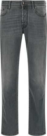 Jacob Cohen Grey Slim Mid Rise Jeans