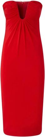 Pinko Jersey Light Rood Jurk - Dames - Casual kleedjes - Rood - M - Kleedjes