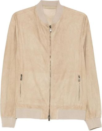 Salvatore Santoro Light Jacket - Heren - Zomerjassen - Beige - 3XL - Su&egrave;de - Jassen