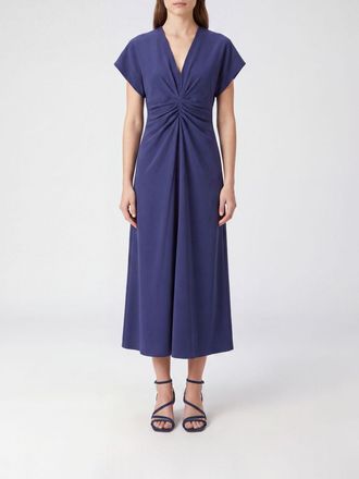 Alberta Ferretti Abito midi da cerimonia a ruota con scollo a V e spacco