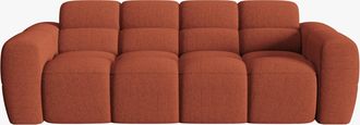 MICADONI 3-Sitzer Designsofa Lisa - Strukturstoff